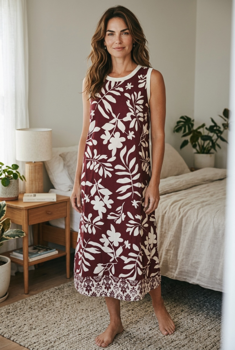 Vestido florido de verão XL